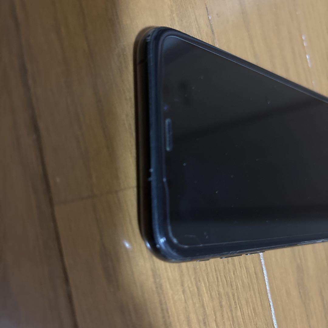 iPhone XSブラック 本体 裏側ひび割れあり