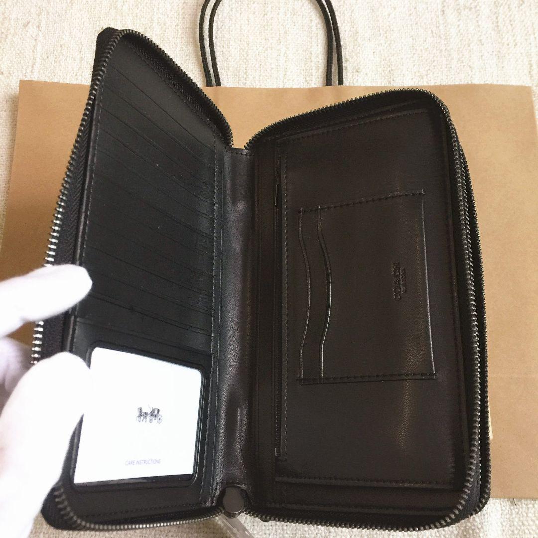 ◆新品◆COACH長財布 セカンドバッグ ダブルジップ メンズ財布 F93509