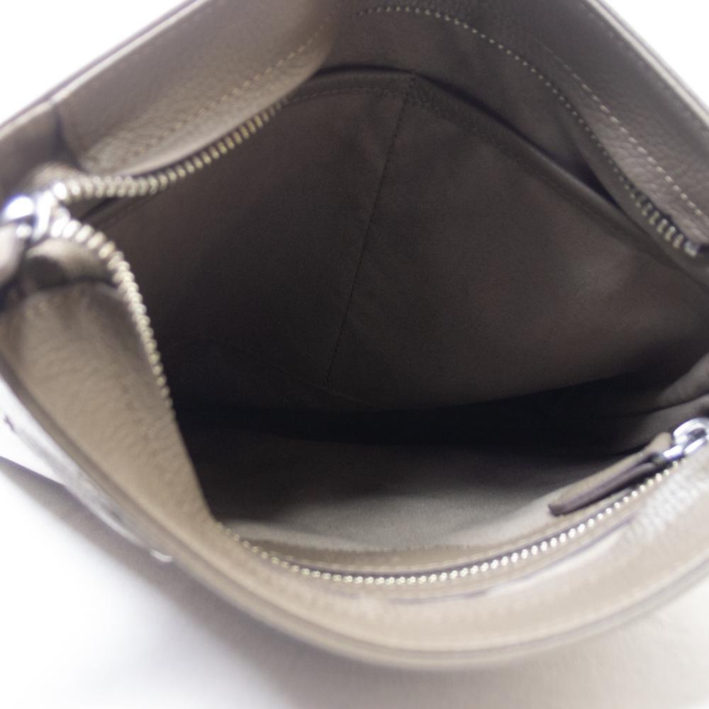 新品 SONNE バッグ レザーショルダーバッグ CLAUDIO グレージュ