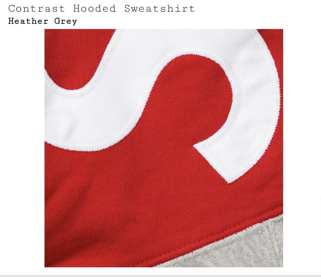 新品得価 Supreme Contrast Hooded Sweatshirt Lサイズ imOb0-m70326754841 低価HOT