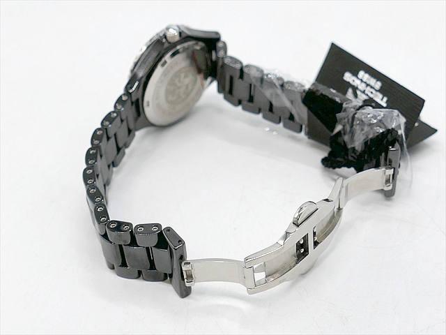 [3343]　未使用　＊テクノス＊　レディース腕時計　T7755　黒