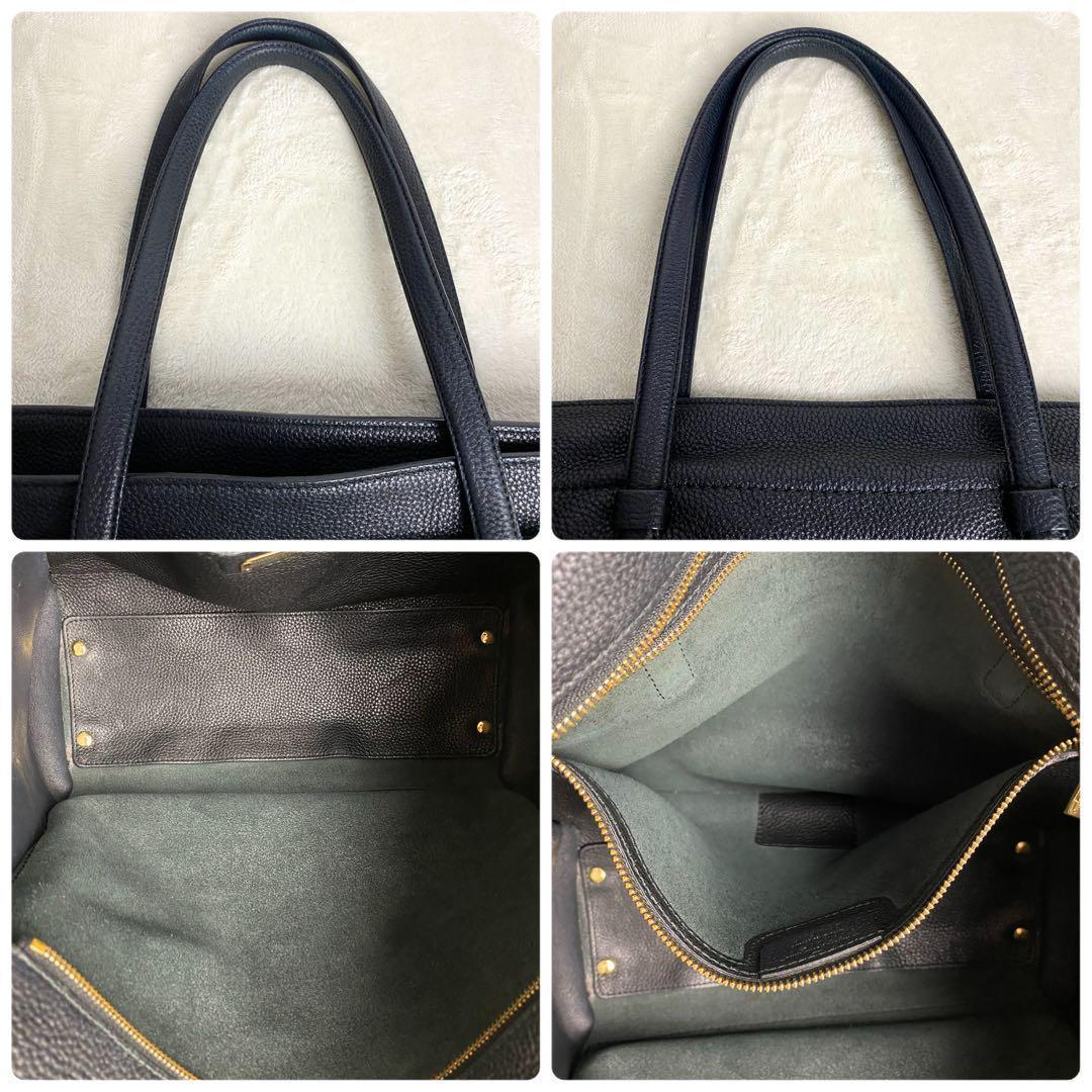 【美品☆人気】フェラガモ エイミー レザー ブラック トートバッグ ガンチーニ