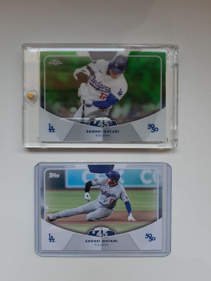 大谷翔平 カード 50/50 BOX topps 2枚セット - メルカリ
