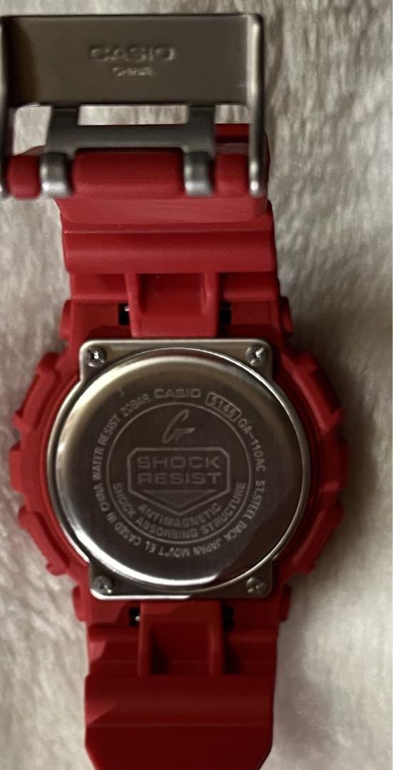 CASIO G-SHOCK 赤色 腕時計