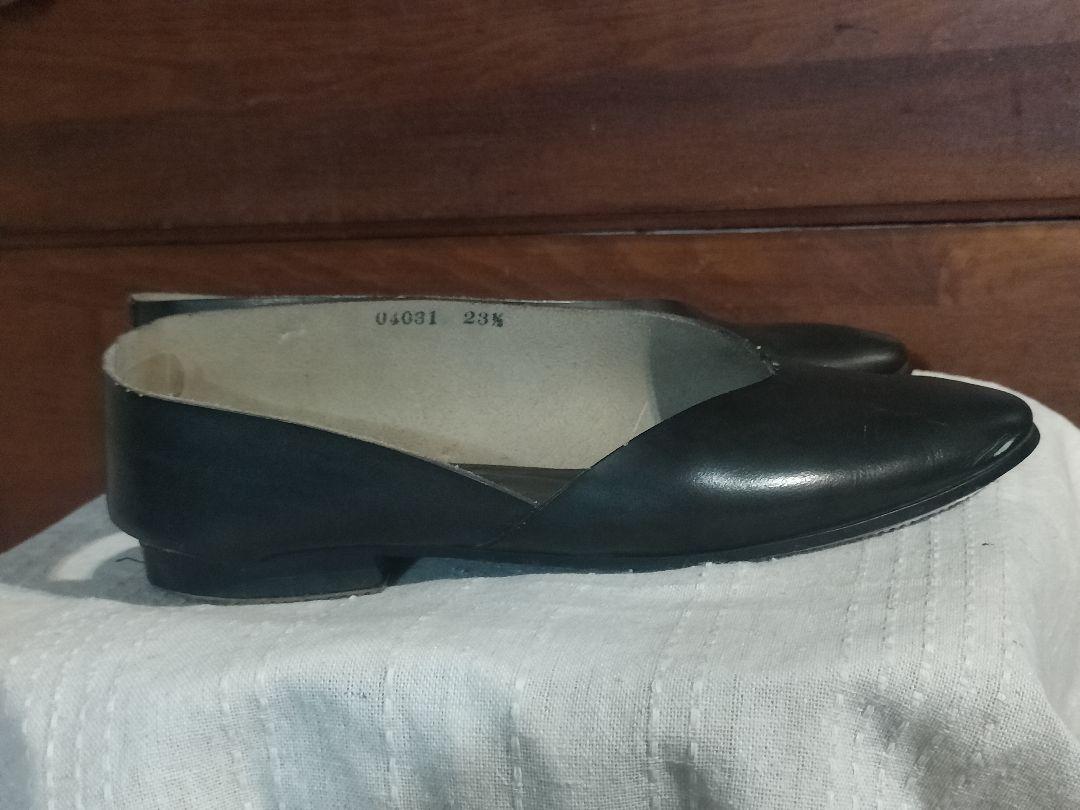 COMME des GARÇONS パンプス 革靴 ブラック