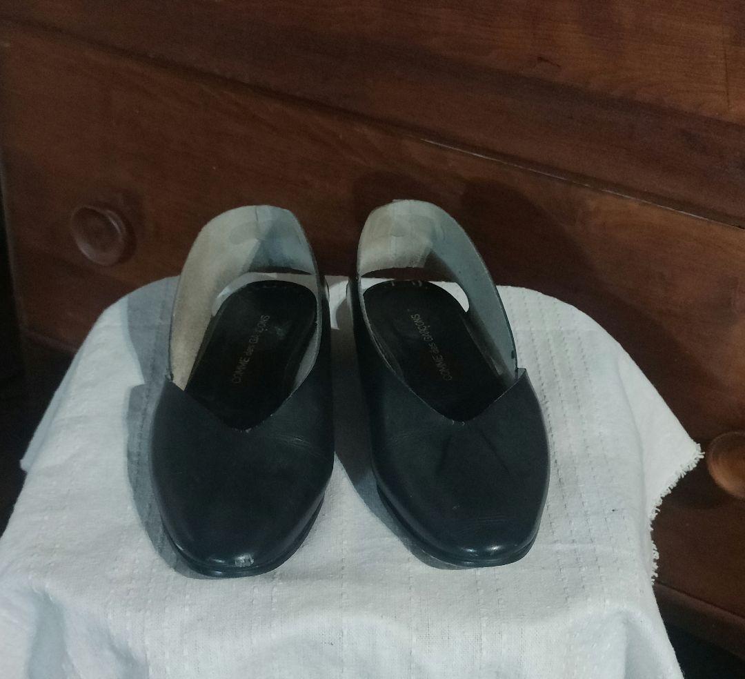 COMME des GARÇONS パンプス 革靴 ブラック