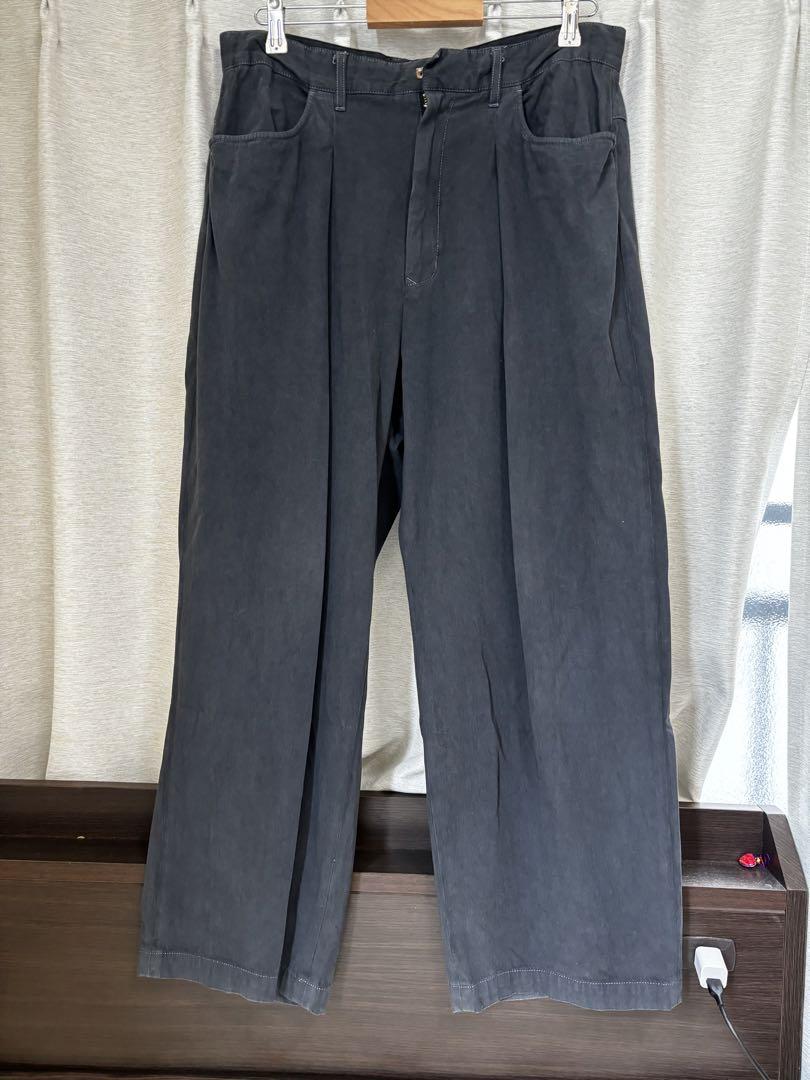 FARAH ワンタックワイドテーパードパンツ