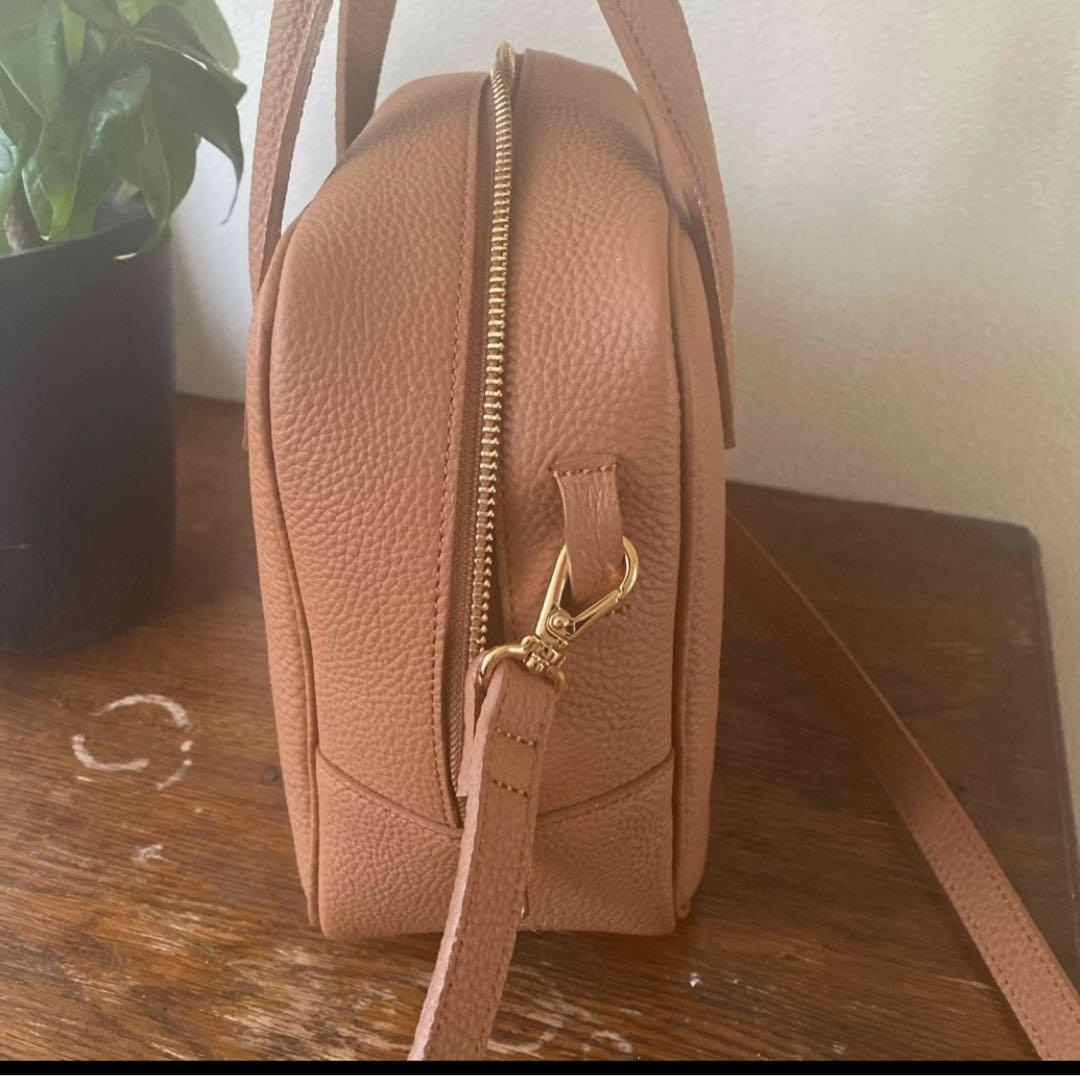 ボストン chiiiibag キャメル chiii bagスクエアボストン キャメル バッグ