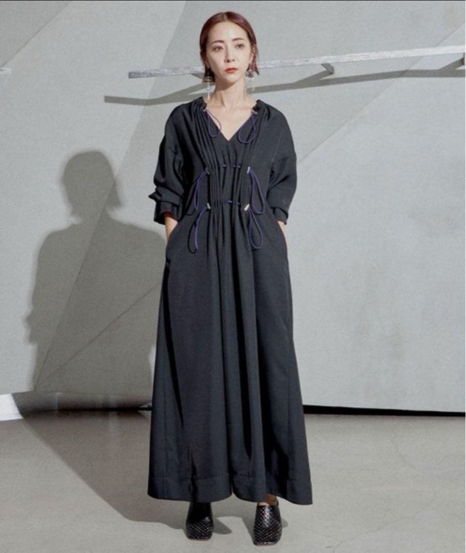 極美品✨　UN3D. アンスリード　ドローストリングワンピース 定価¥3.5万