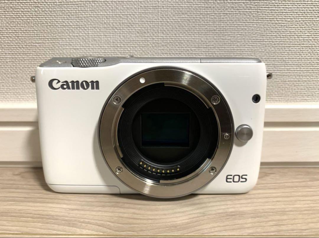 【美品】Canon キヤノン EOS M10 ミラーレス一眼カメラ ホワイト