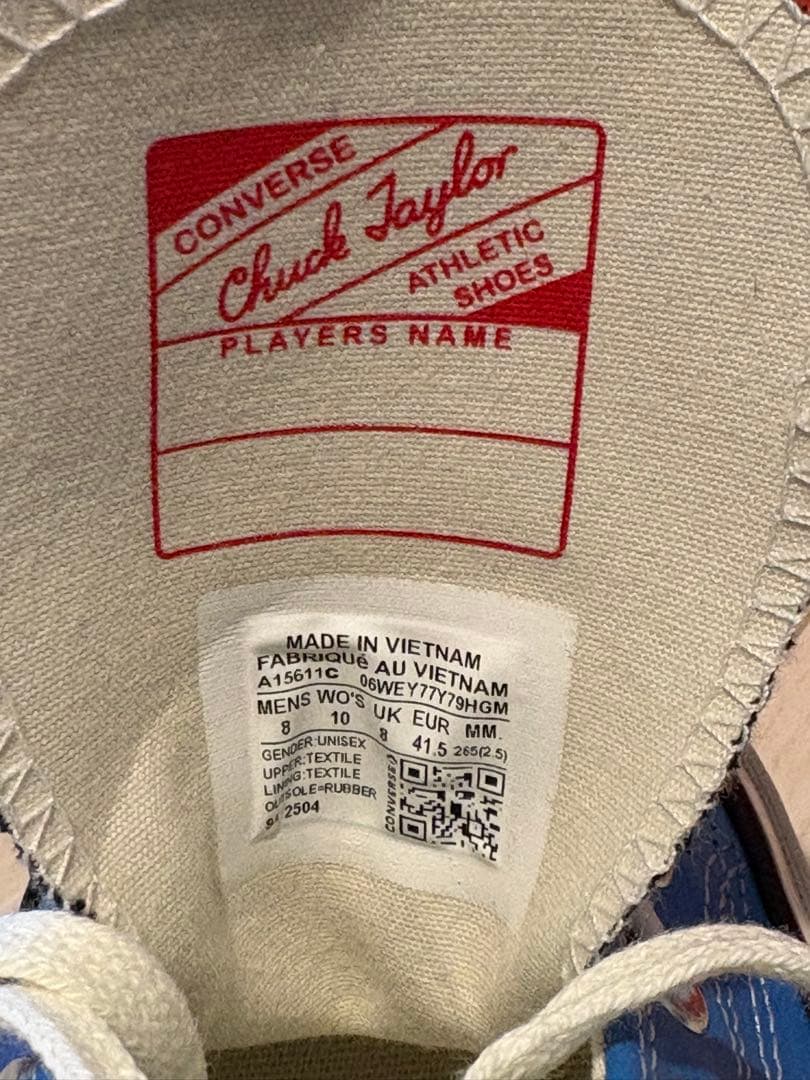 CT70 CHUCK 70 OX BLACK/BLUE