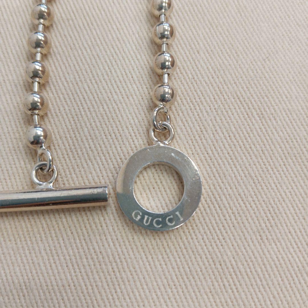 美品☆GUCCI グッチ ボールチェーン バングル ブレスレット シルバー925