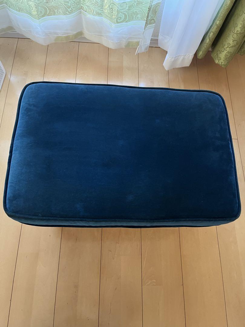 【IKEA】STRANDMON ストランドモン　オットマン　ネイビー