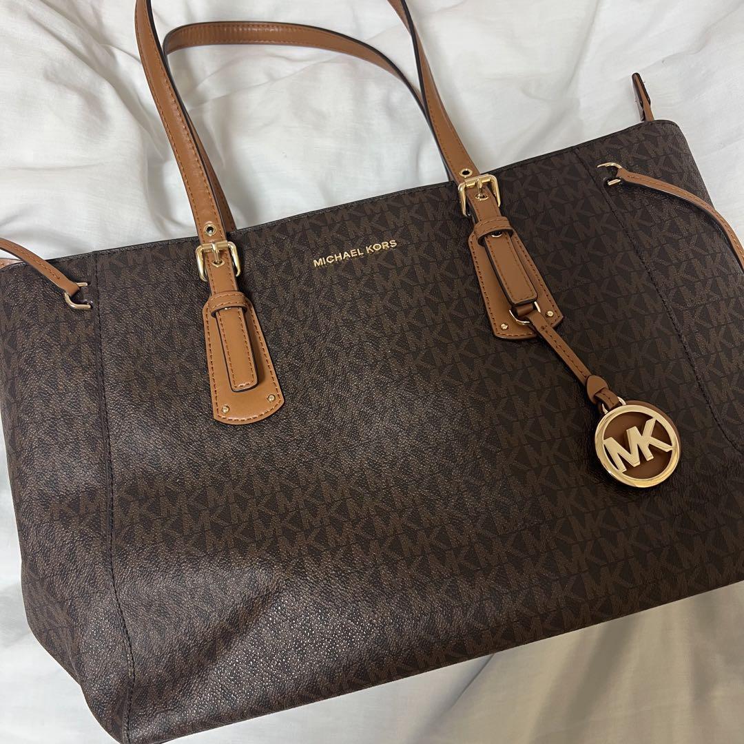 MICHAEL KORS ブラウン トートバッグ マイケルコース MICHAEL KORS バック （ブラウン） -waja bazar