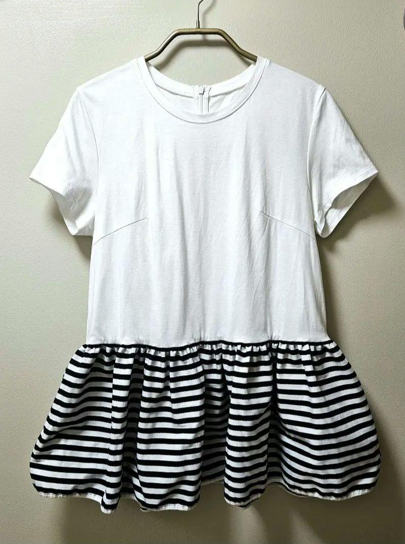 BORDERS at BALCONY 半袖ペプラムTシャツ