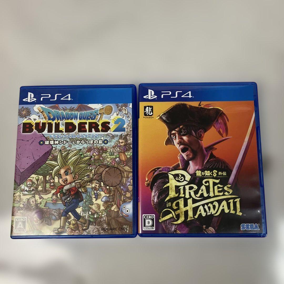 ▽ PS4 龍が如く8 外伝 ドラゴンクエストビルダーズ2 まとめ売り