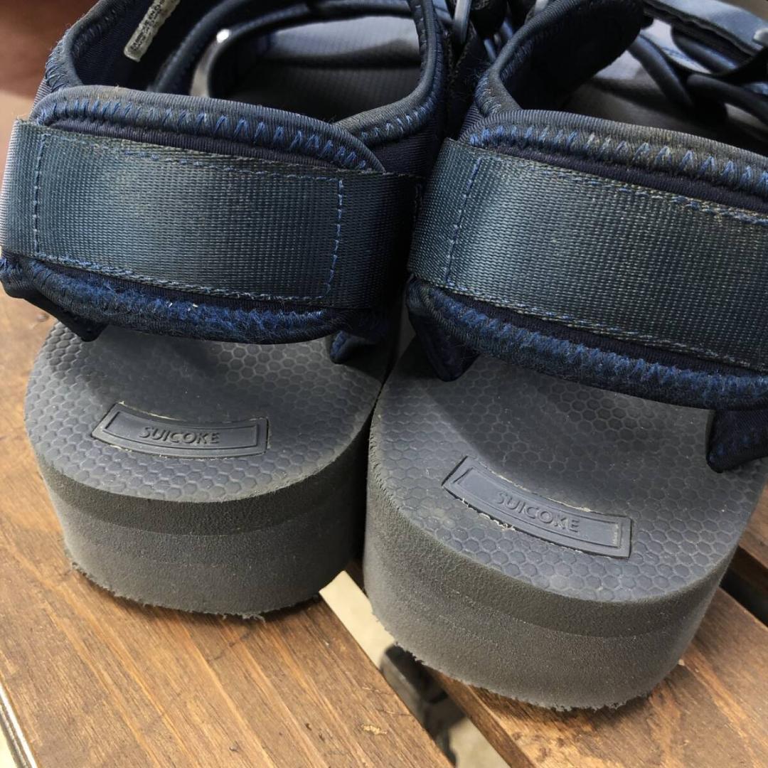 GQ356◇SUICOKE : KISEE-VPO 厚底サンダル◇28◇ネイビー