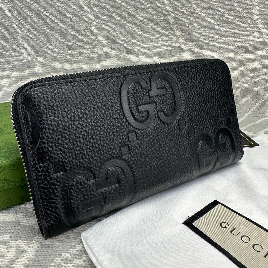 【鑑定済み】GUCCI ブラックレザー 長財布 GUCCI ブラックレザー 長財布 - メルカリ