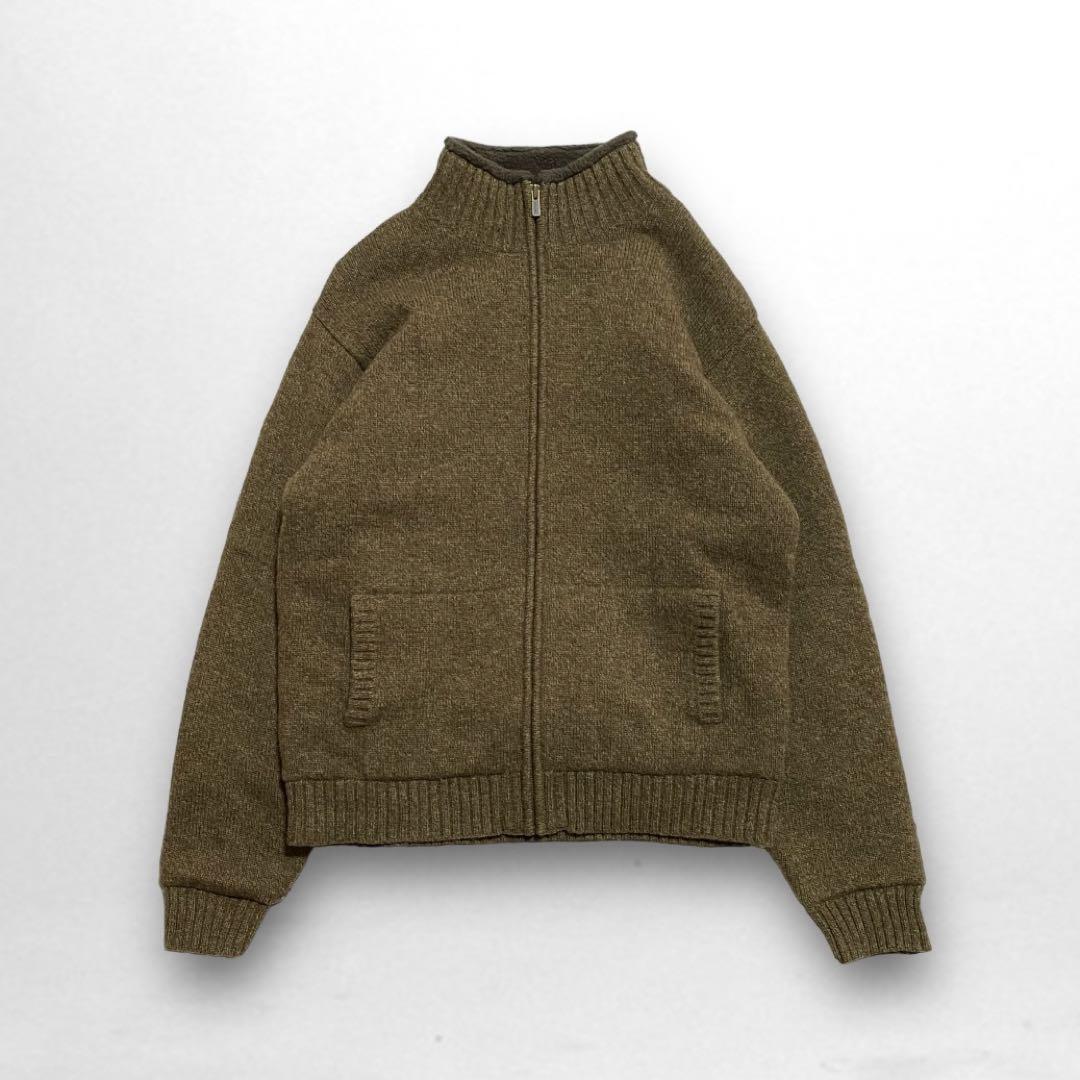 90’s L.L.Bean エルエルビーン ドライバーズニット 裏フリース