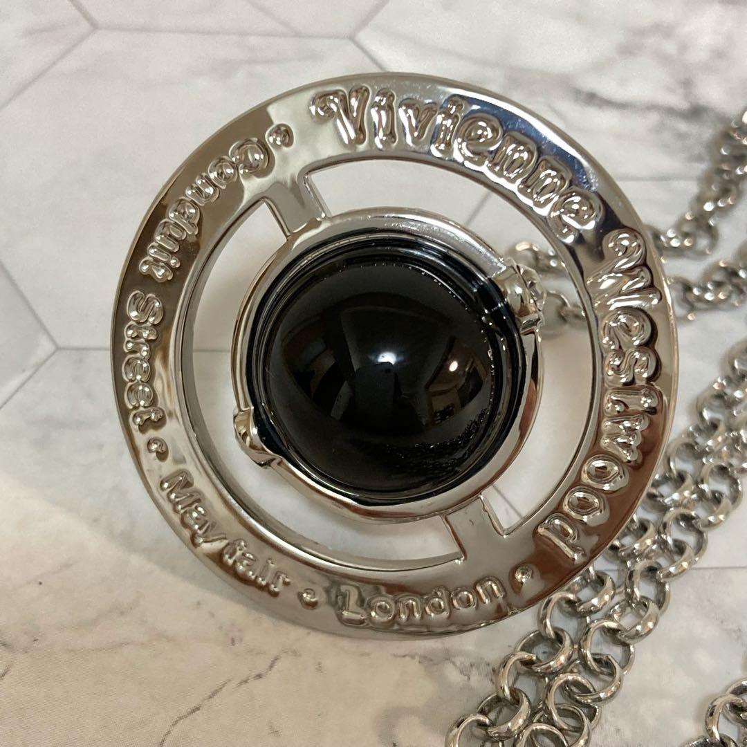 Vivienne Westwood スモールオーブネックレス　ブラック　マルチ Vivienne Westwood｜スモールオーブネックレス シルバー