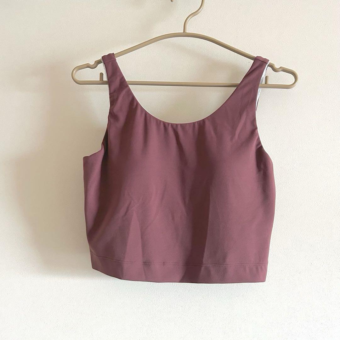 DANSKIN セットアップトップ ヨガ フィットネスウェア カップ付き Ｌ