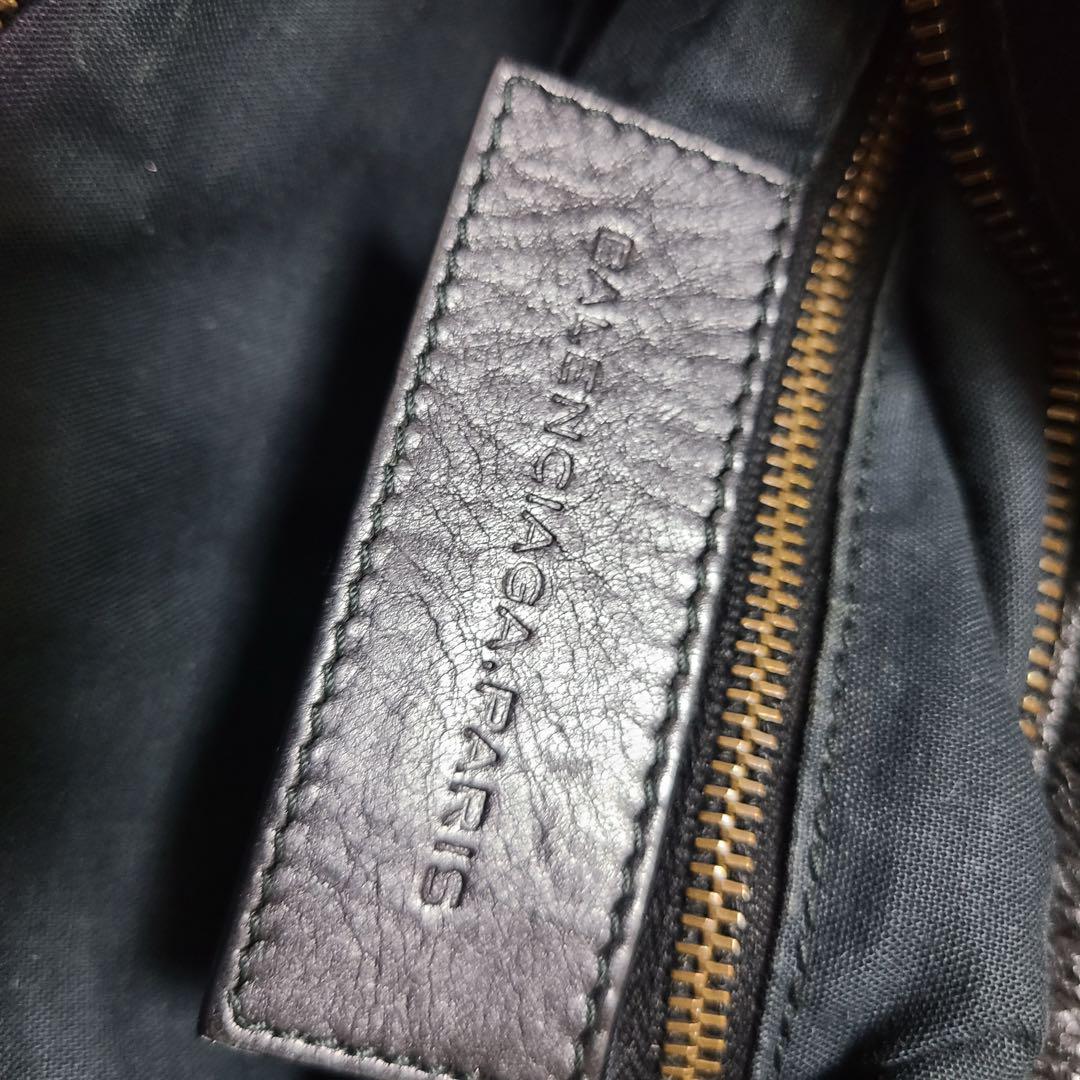 極美品 BALENCIAGA シティ ザファースト 黒 ハンドバッグ 2way