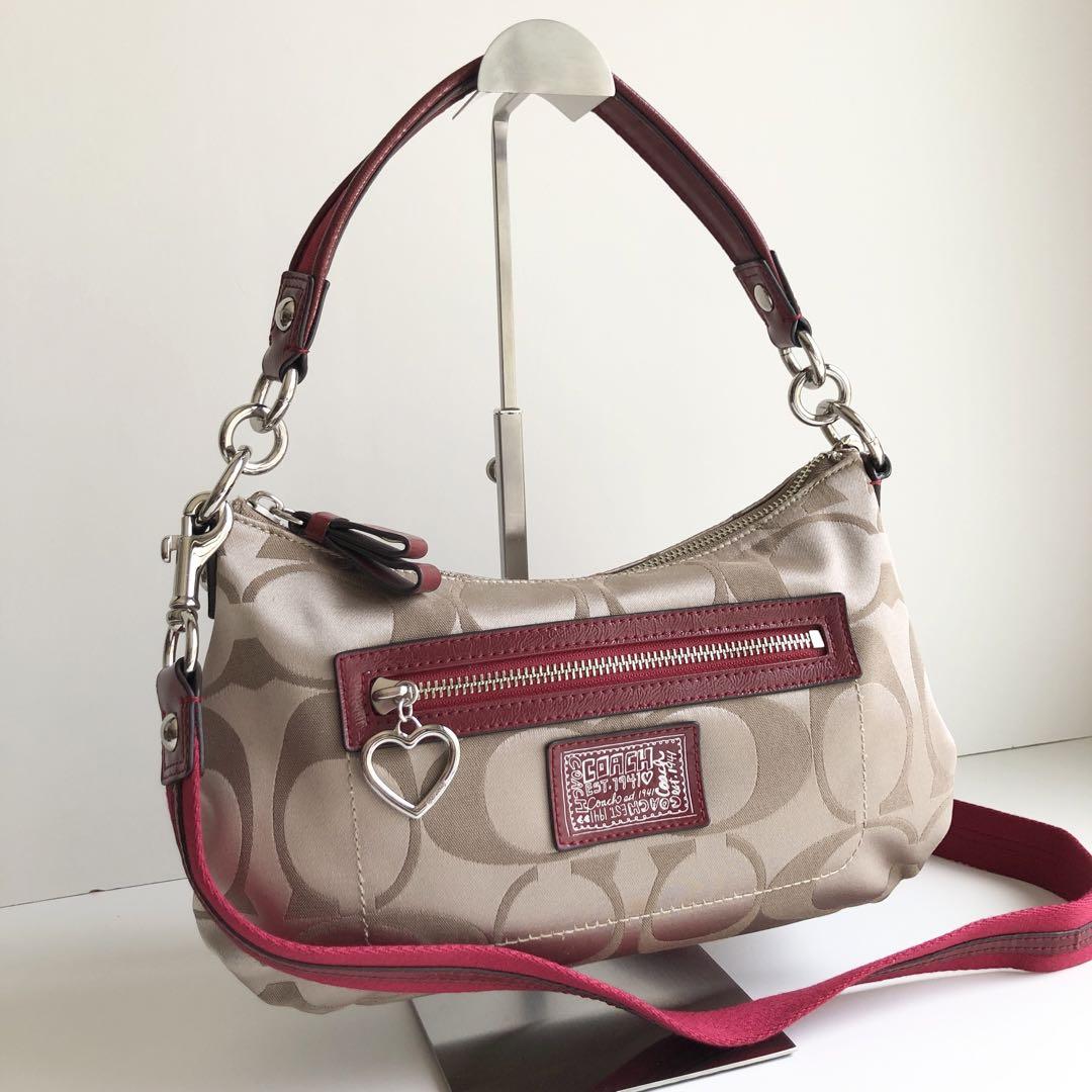 極美品✨COACH コーチ ワンショルダーバッグ 2way　シグネチャー ハート