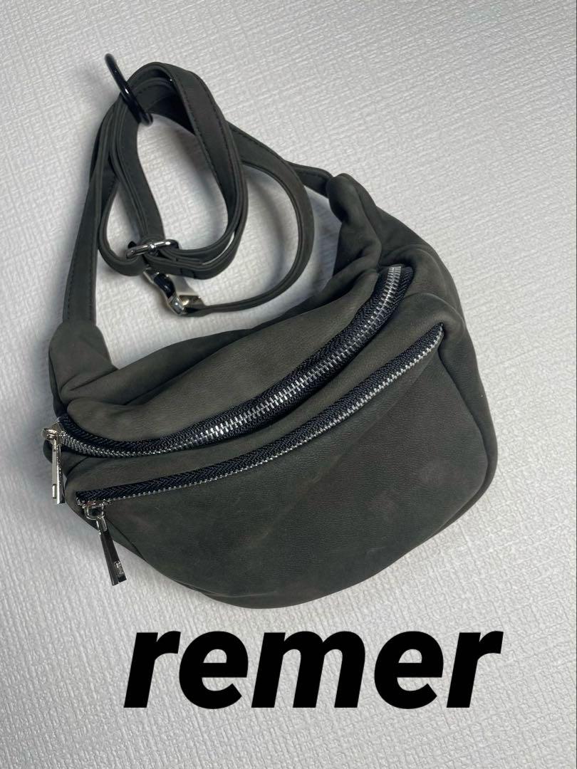 remer ラムレザーボディバッグ カーキ - バッグ工場 直営 店