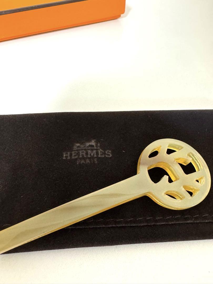 HERMES エルメス かんざし 簪 バッファローホーン 【中古