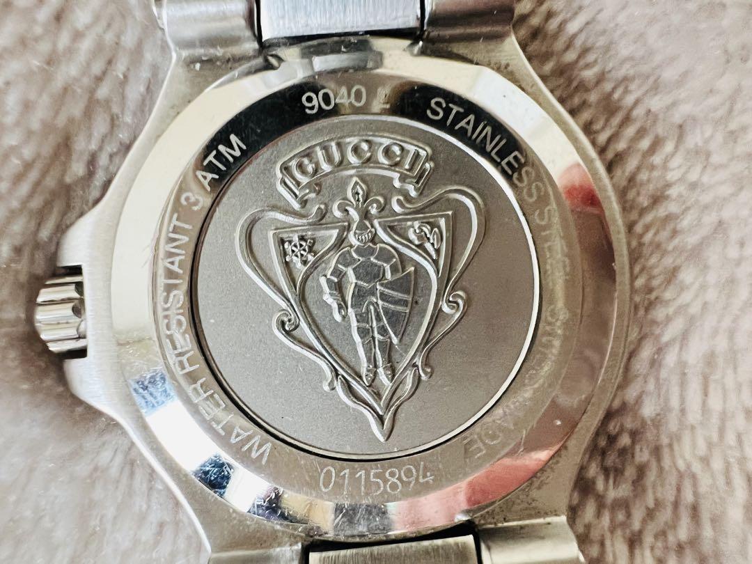【ジャンク】Gucci レディース 腕時計 9040 ステンレススチール 黒