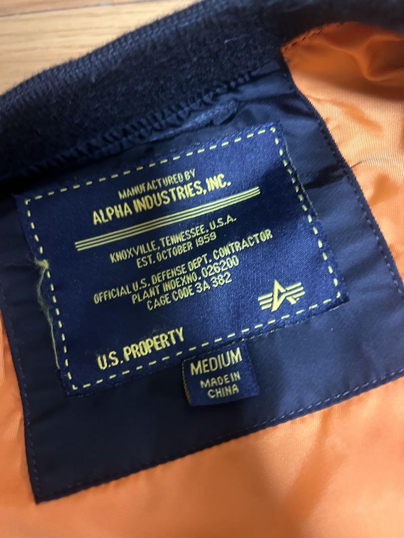 ALPHA INDUSTRIES NASA MA-1ジャケット M
