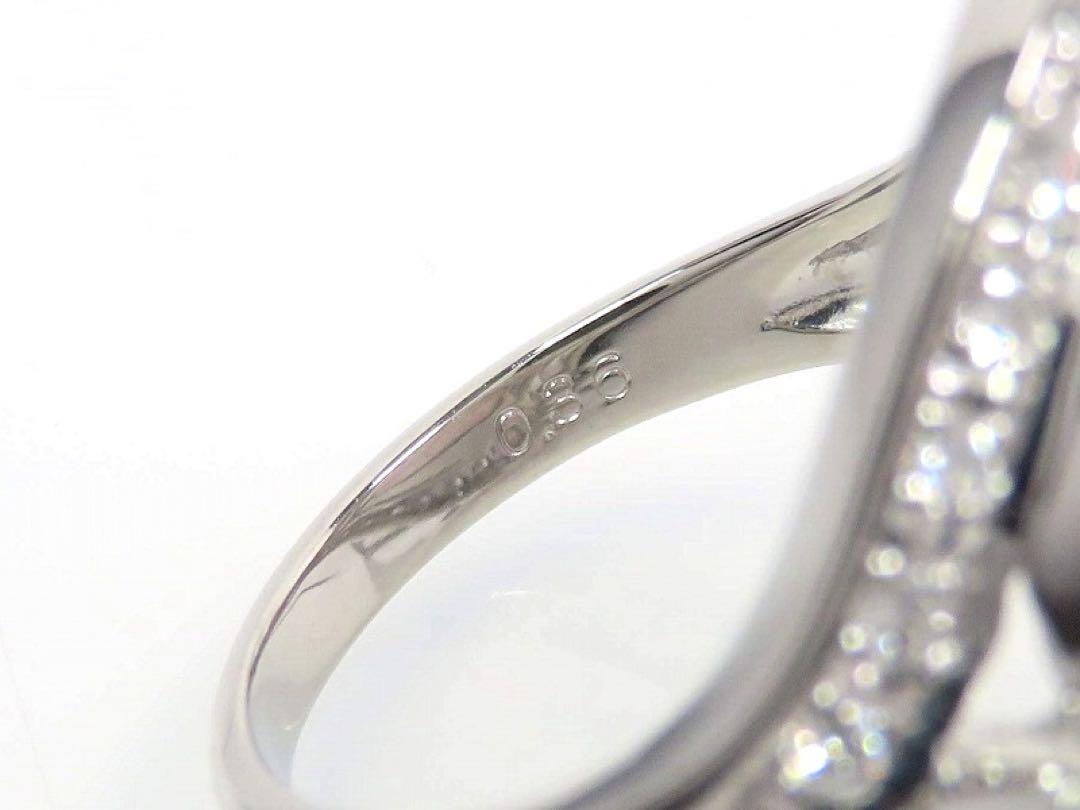 TASAKI タサキ Pt900 マベパール ダイヤモンド0.36ct リング