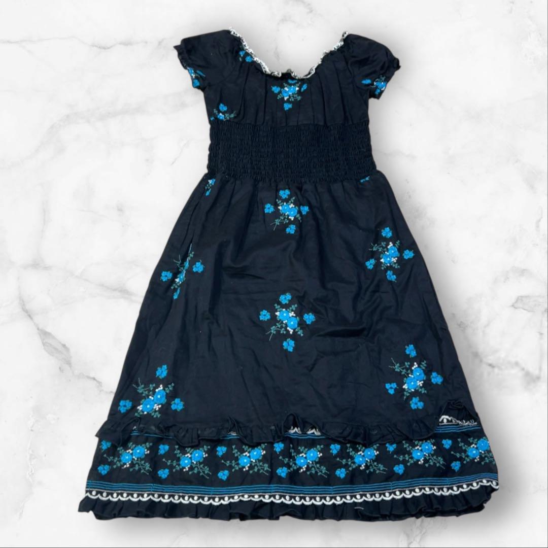 花柄★レース★レイヤー★ミニワンピース★ ANNA SUI 花柄☆レース☆レイヤー☆ミニワンピース☆ ANNA SUI