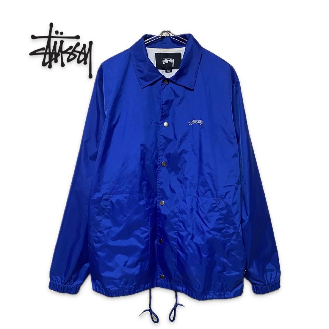 stussy ステューシー　ナイロンジャケット　ブルー　 Blue ビンテージ