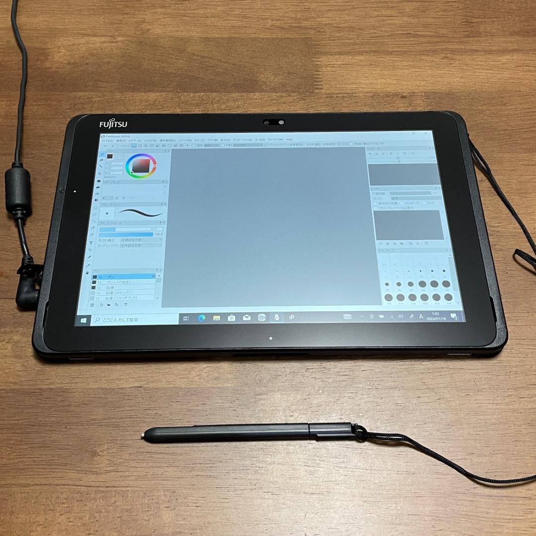 ❤️お絵描きやイラスト描くのにおすすめ！富士通タブレット✨ワコムのタッチペン付き