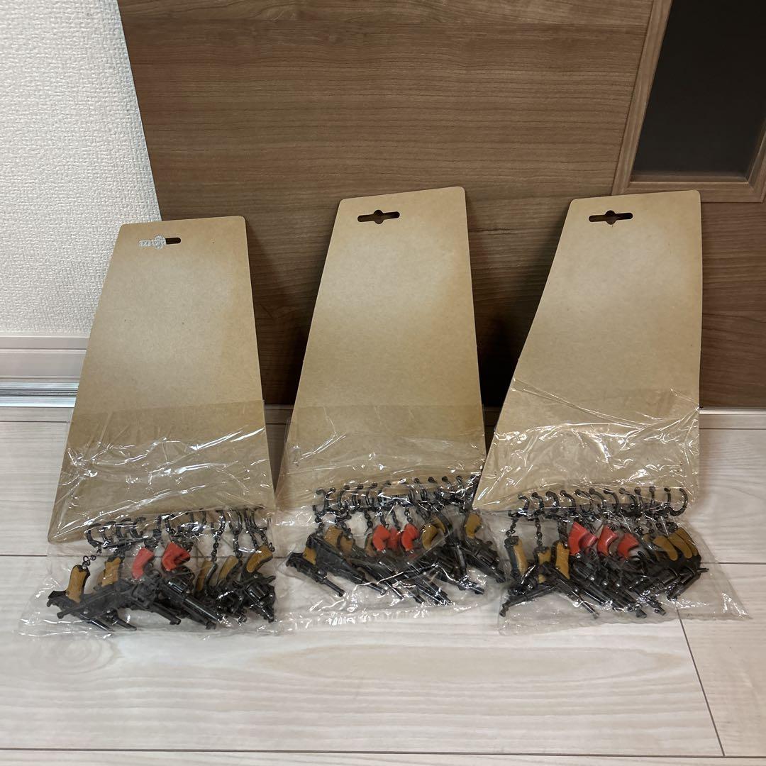 【未使用】昭和レトロ アウトロー ガン セット キーホルダー 3個まとめ売り