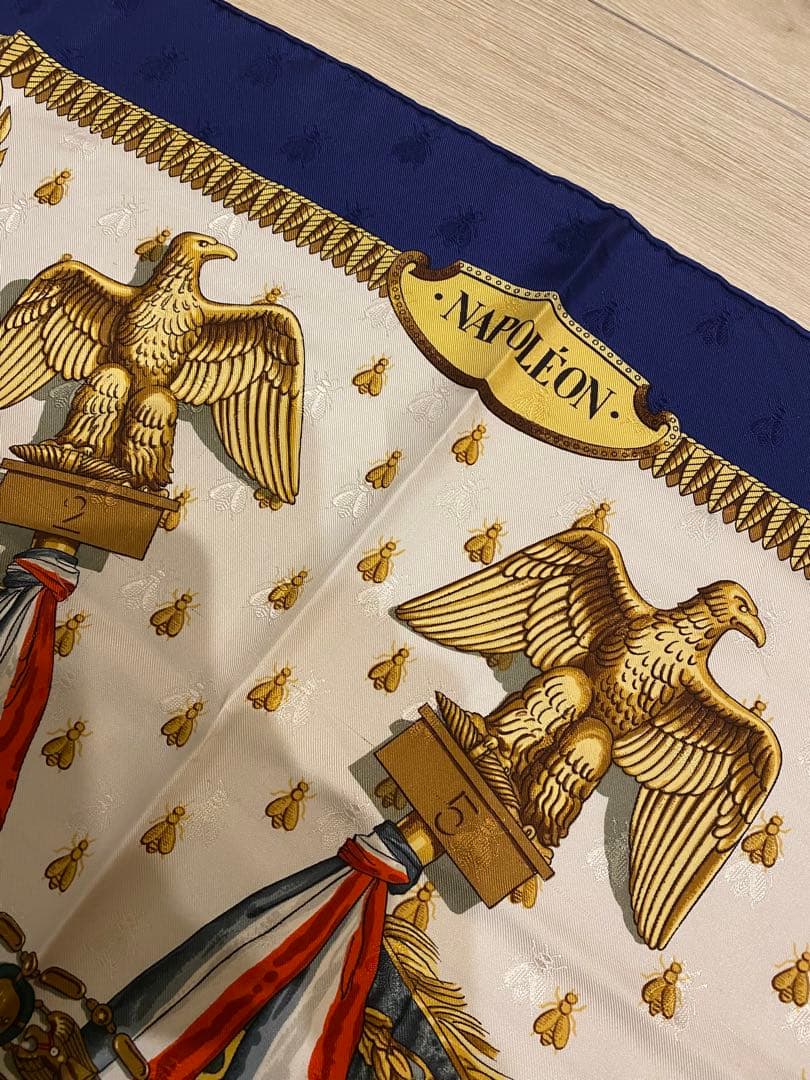 最終お値下げ!HERMES カレ 100%シルクスカーフ ナポレオン | mail