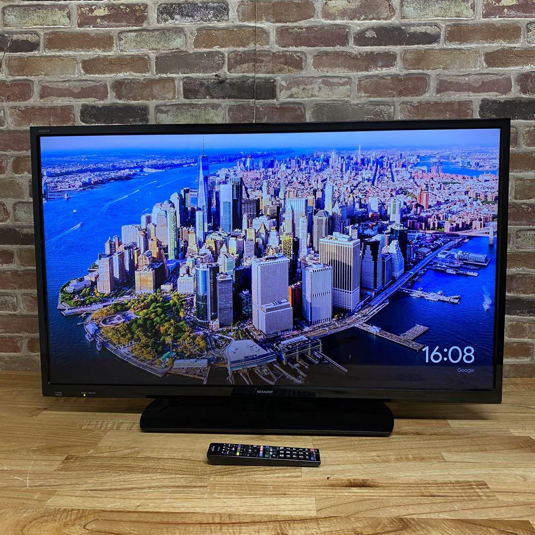 シャープ 40V型 液晶テレビ 2T-C40AE1 裏番組録画 2019年製