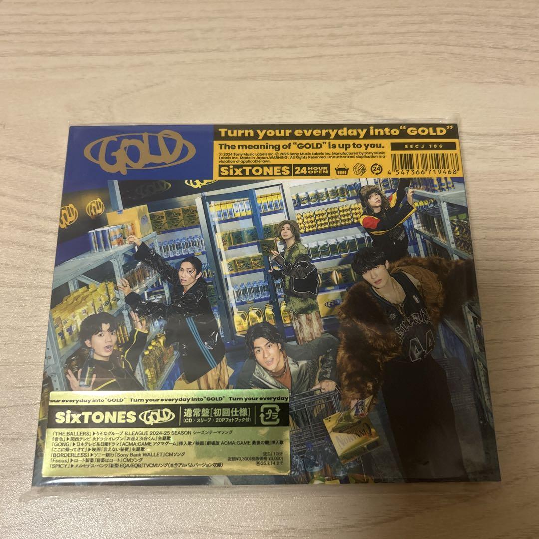 SixTONES GOLD 通常盤［初回仕様］ - メルカリ