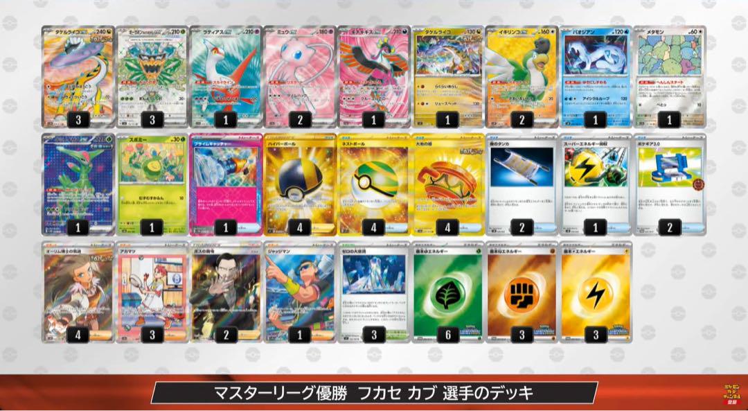 PJCS2025マスターリーグ優勝】『タケルライコ』デッキをご紹介