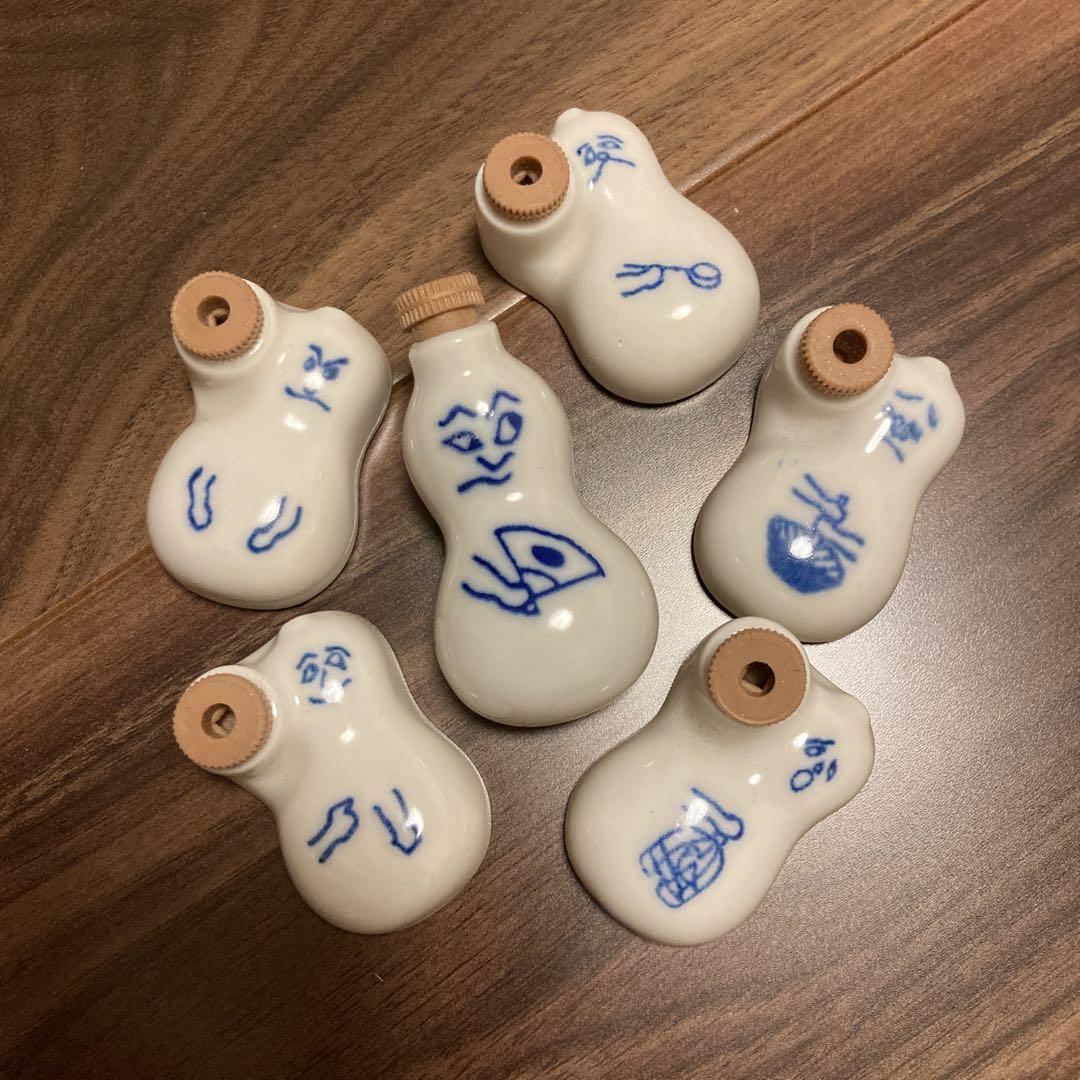 ⌘崎陽軒 ♡ ひょうちゃん 陶器製ひょうたん型調味料入れ 6個