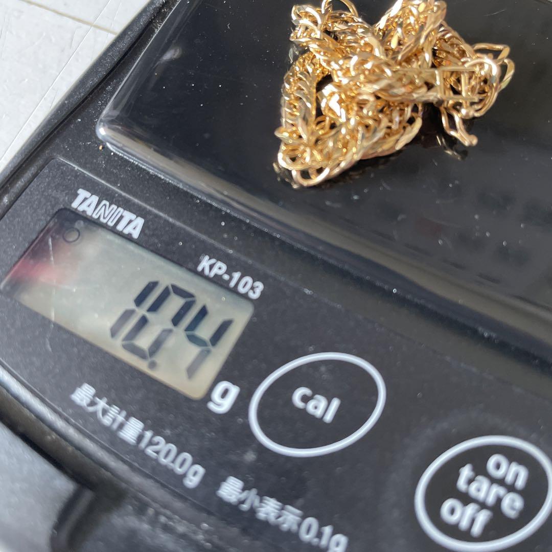 k18金 造幣局検定　Mカット喜平ブレスレット　10g