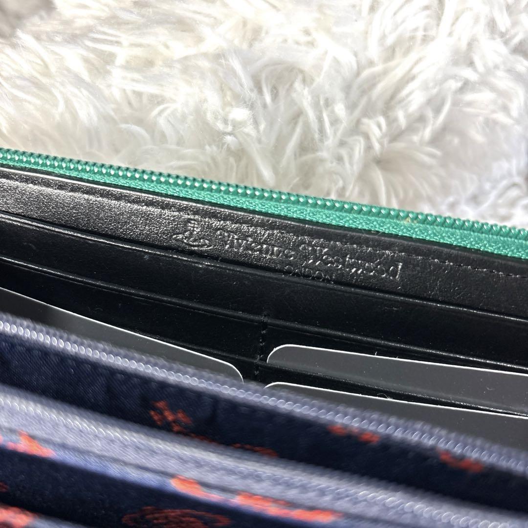 【美品‼︎】ヴィヴィアンウエストウッド チェック ラウンドファスナー 長財布