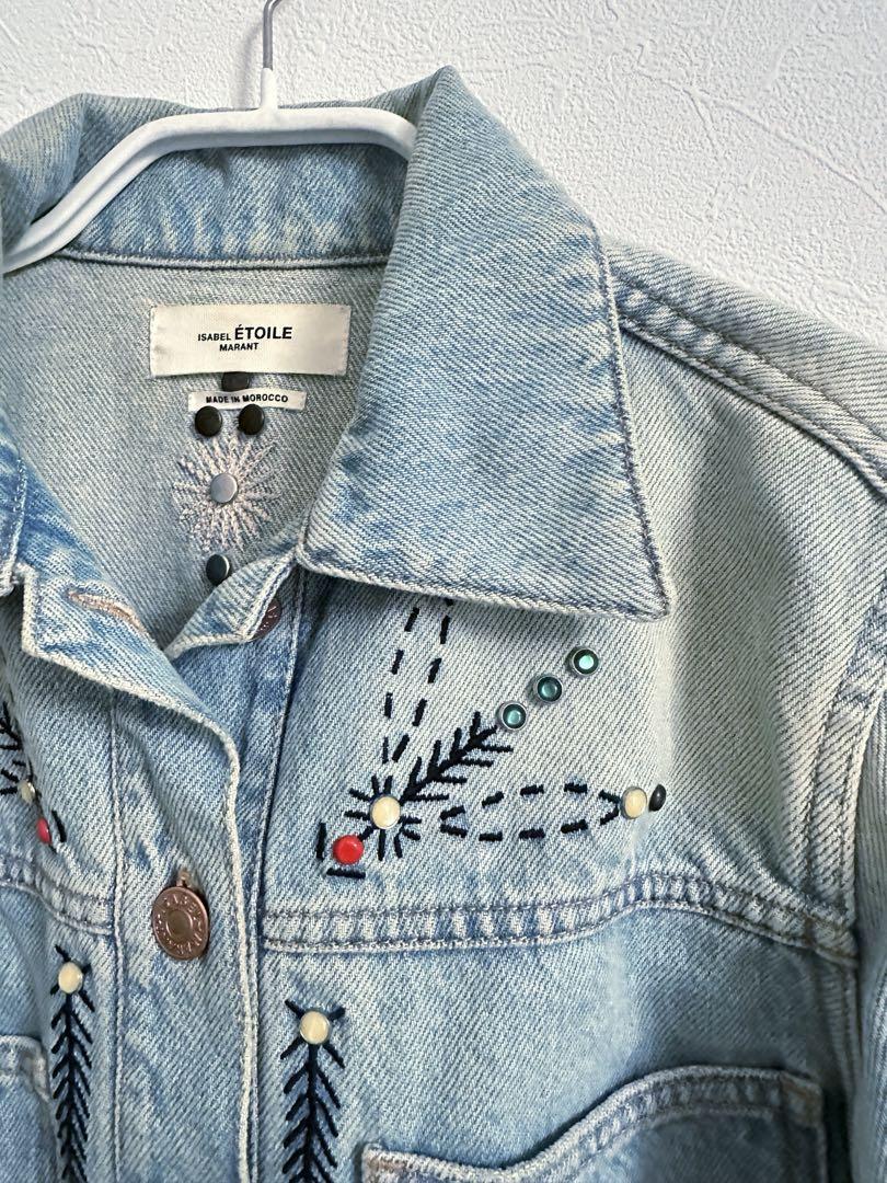 グランドセール 漫画 Isabel marant イザベルマランスタッズ刺繍Gジャン34 etoile ジャケット・アウター