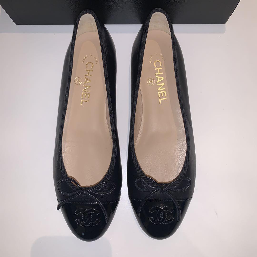極美 CHANEL バレエシューズ サイズ39