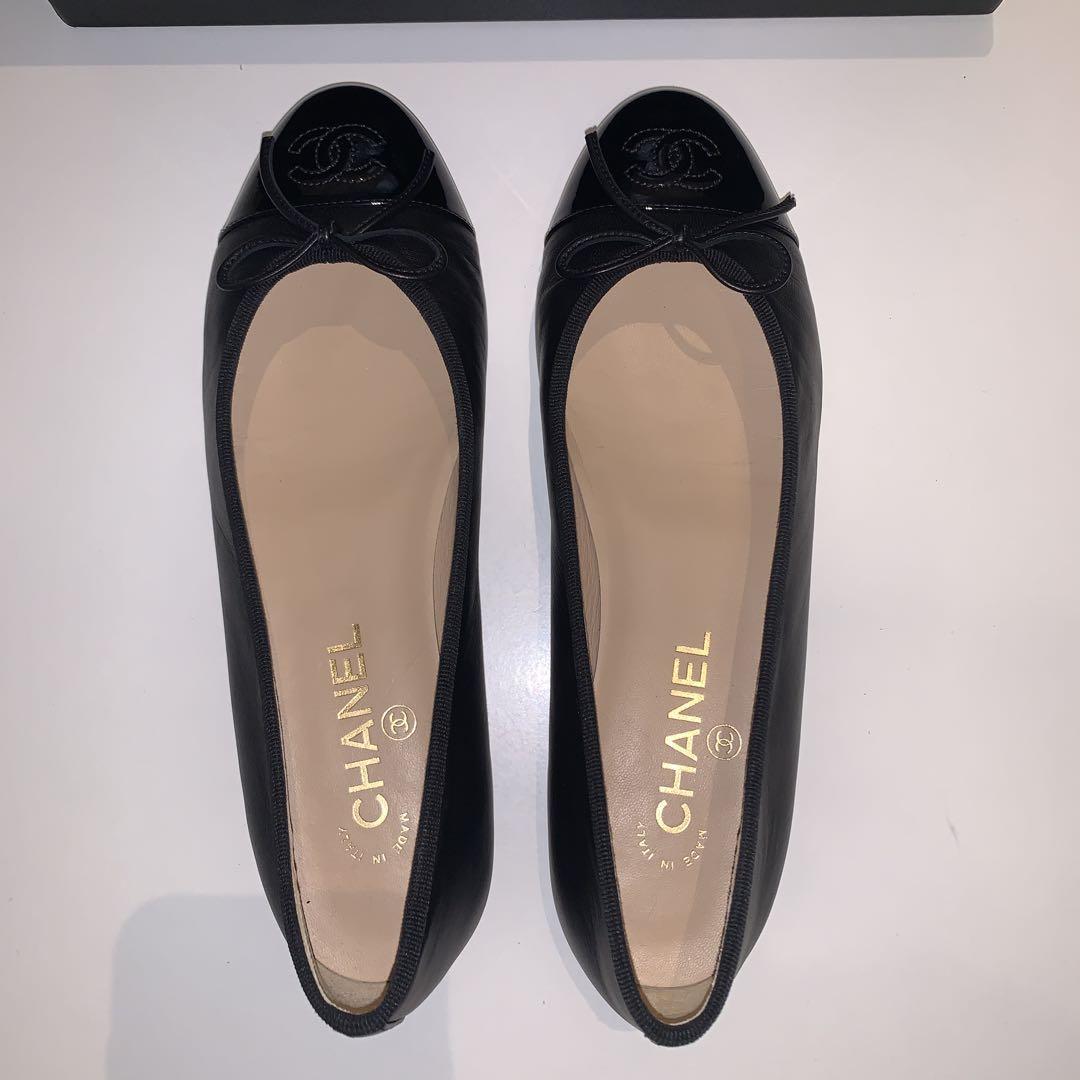 極美 CHANEL バレエシューズ サイズ39