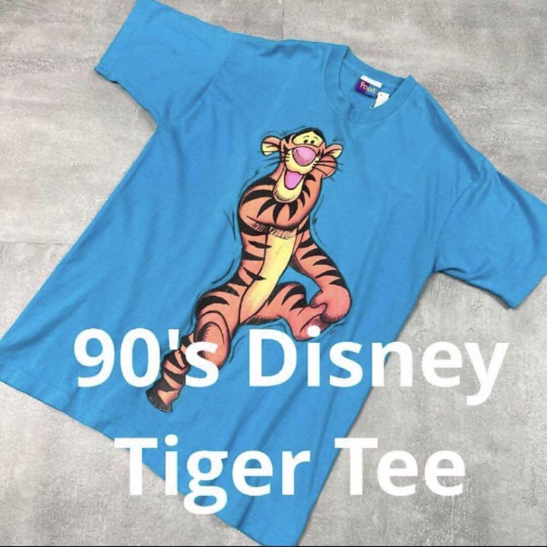 90sディズニーキャラクターティガーTシャツヴィンテージ映画ムービーアニメ古着