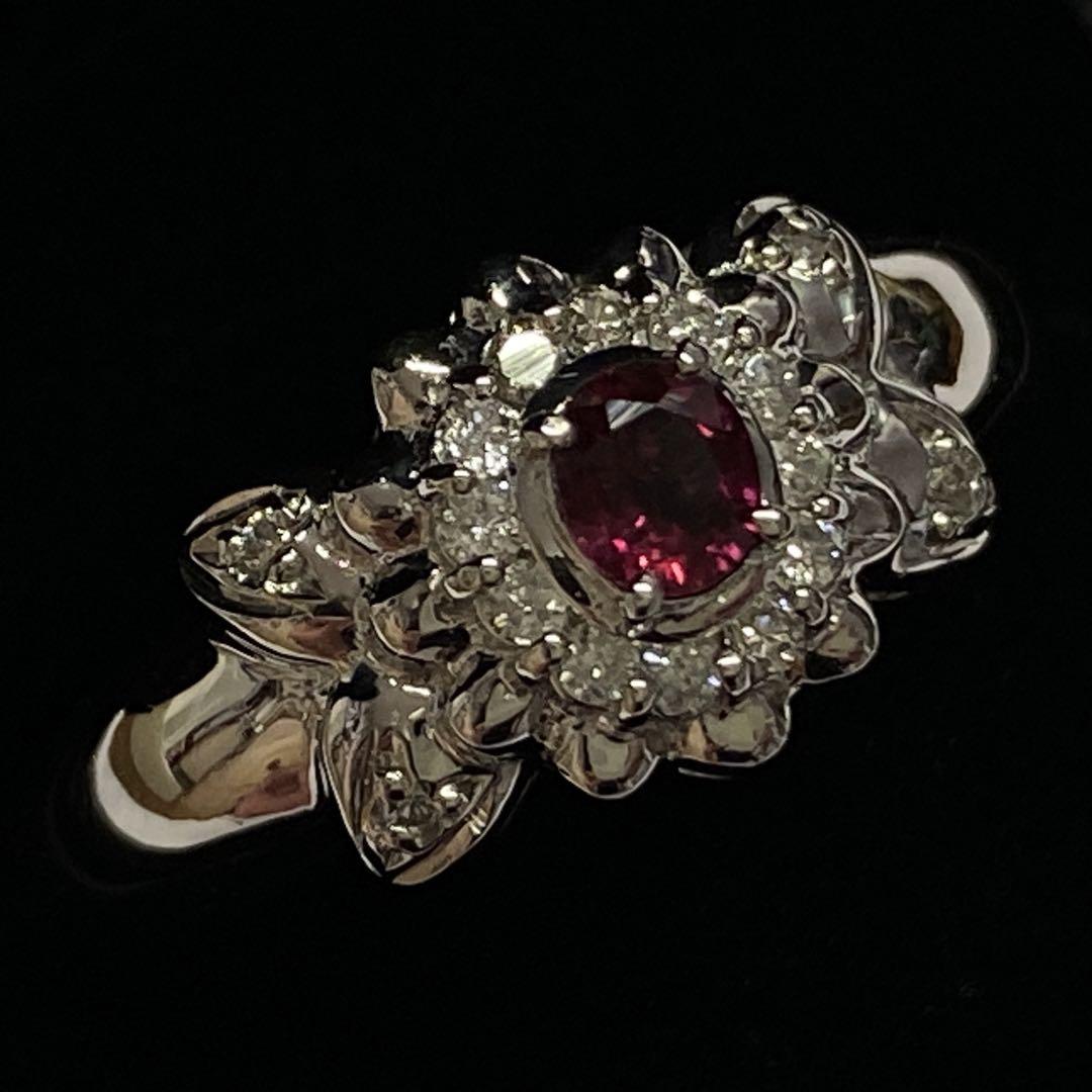 天然ルビーリング 0.25ct