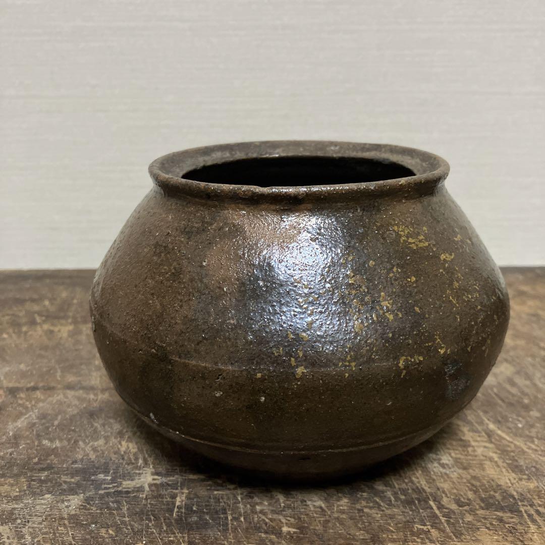 李朝　壺　オンギ  韓国アンティーク　その23検：骨董品.アンティーク.花器