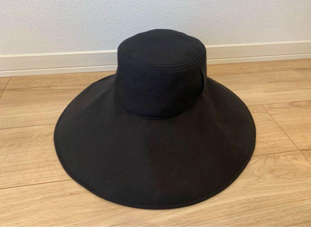 【美品】Lサイズ サンバリア100 ワイドハット　日よけ　UV対策　ブラック